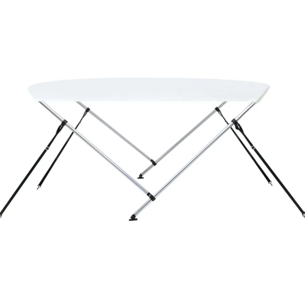 Outlet FinePRICE 2-kaarinen bimini-kate, valkoinen 150x120x110 cm