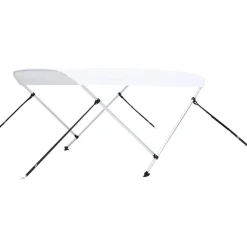 Outlet FinePRICE 2-kaarinen bimini-kate, valkoinen 150x120x110 cm