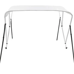 New FinePRICE 3-kaarinen bimini-kate, valkoinen, 183x196x137 cm