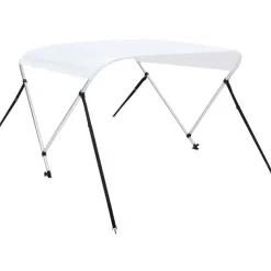 Outlet FinePRICE 2-kaarinen bimini-kate, valkoinen 180x150x110 cm