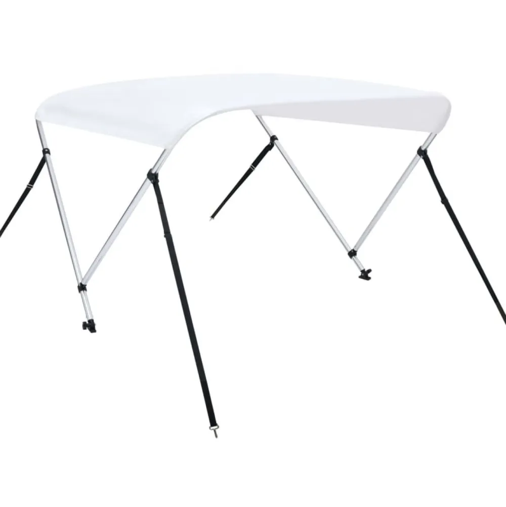 Outlet FinePRICE 2-kaarinen bimini-kate, valkoinen 180x150x110 cm