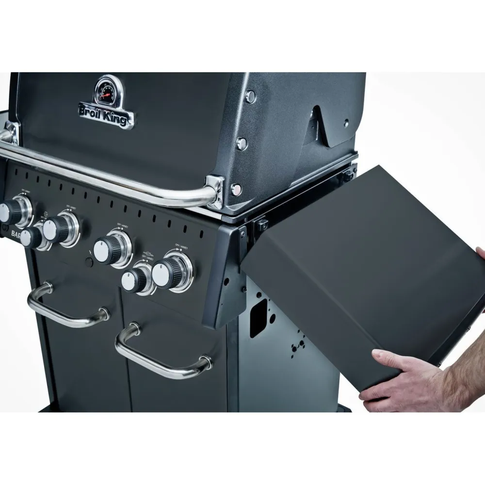 Online Broil King Kaasugrilli Baron 490 Shadow, 4 poltinta, sivukeitin, varraspaahdin