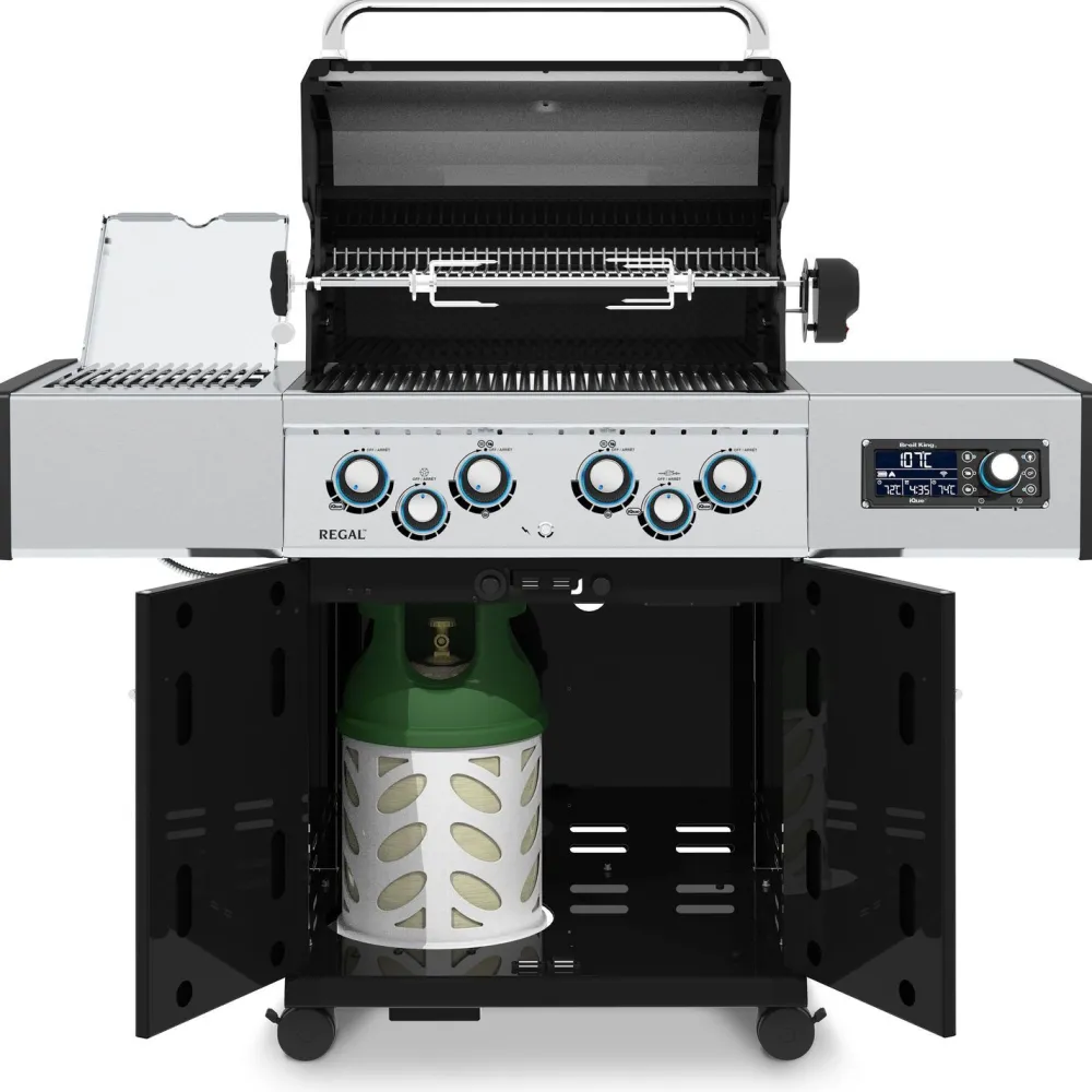 Broil King Kaasugrilli iQue Regal Q 490 IR, 4 poltinta, sivukeitin infrapunalla, varraspaahdin