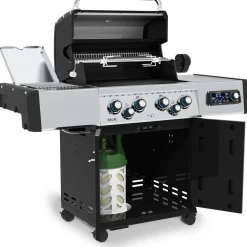 Broil King Kaasugrilli iQue Regal Q 490 IR, 4 poltinta, sivukeitin infrapunalla, varraspaahdin