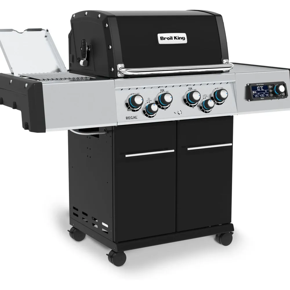 Broil King Kaasugrilli iQue Regal Q 490 IR, 4 poltinta, sivukeitin infrapunalla, varraspaahdin