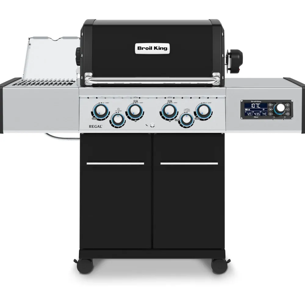 Broil King Kaasugrilli iQue Regal Q 490 IR, 4 poltinta, sivukeitin infrapunalla, varraspaahdin