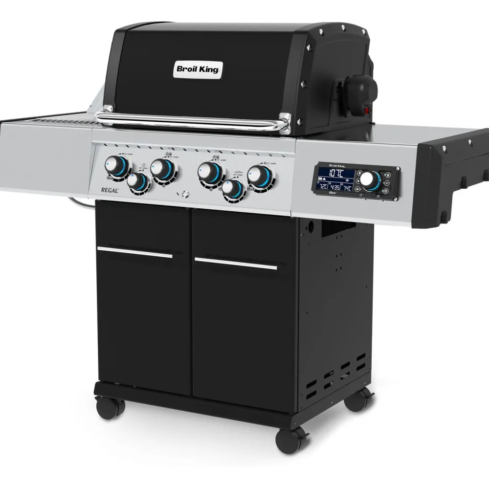 Broil King Kaasugrilli iQue Regal Q 490 IR, 4 poltinta, sivukeitin infrapunalla, varraspaahdin