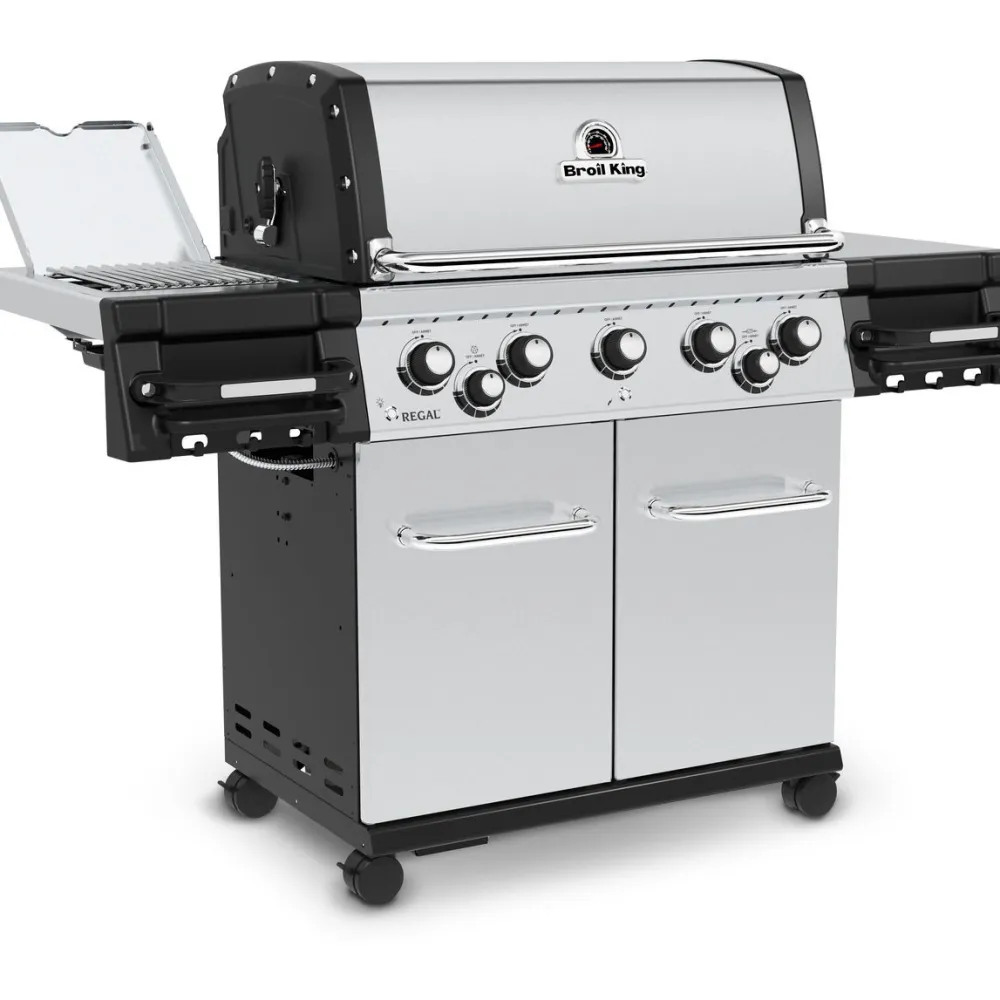 Discount Broil King Kaasugrilli Regal S 590 IR 5 poltinta + sivukeitin infrapunalla + varraspaahdin