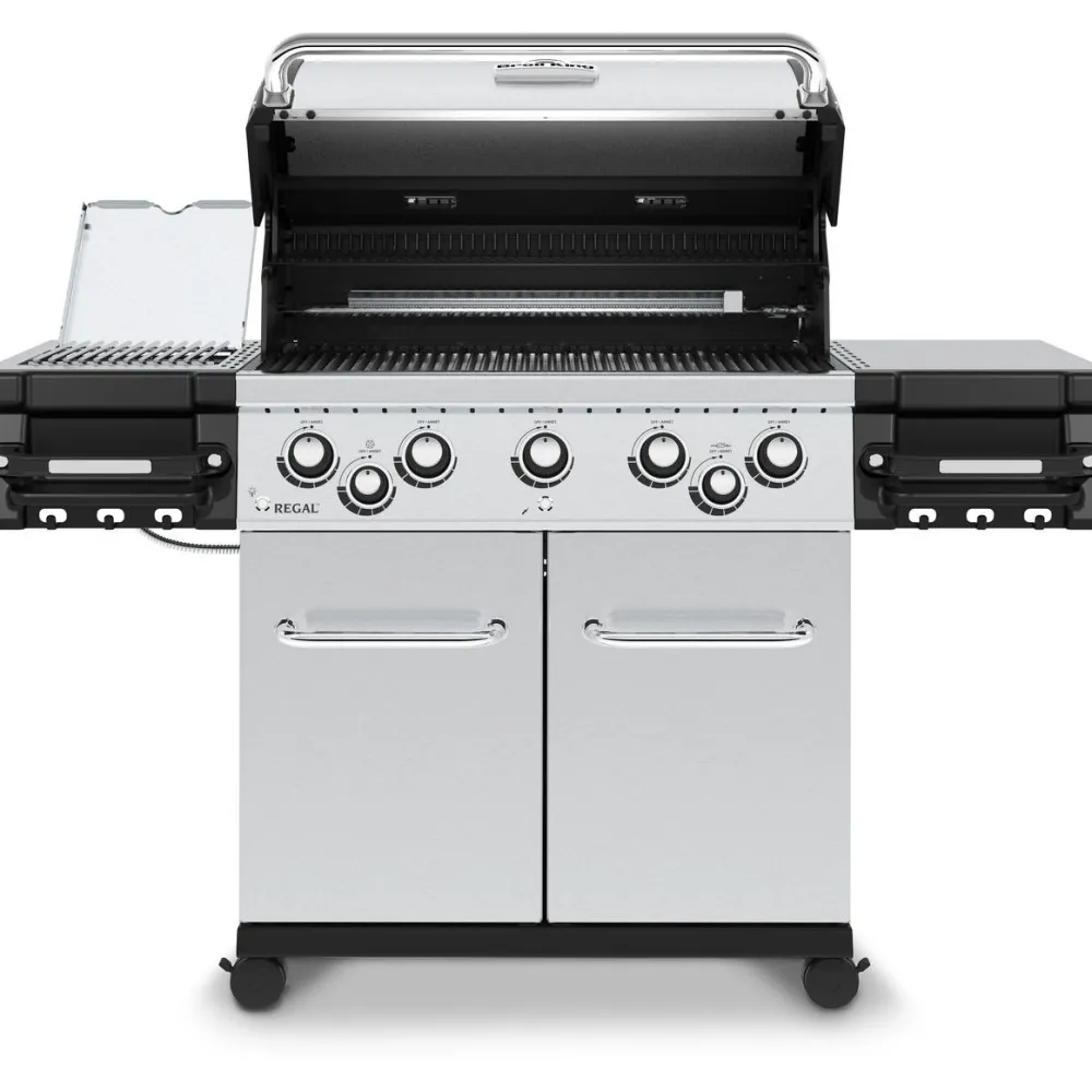 Discount Broil King Kaasugrilli Regal S 590 IR 5 poltinta + sivukeitin infrapunalla + varraspaahdin