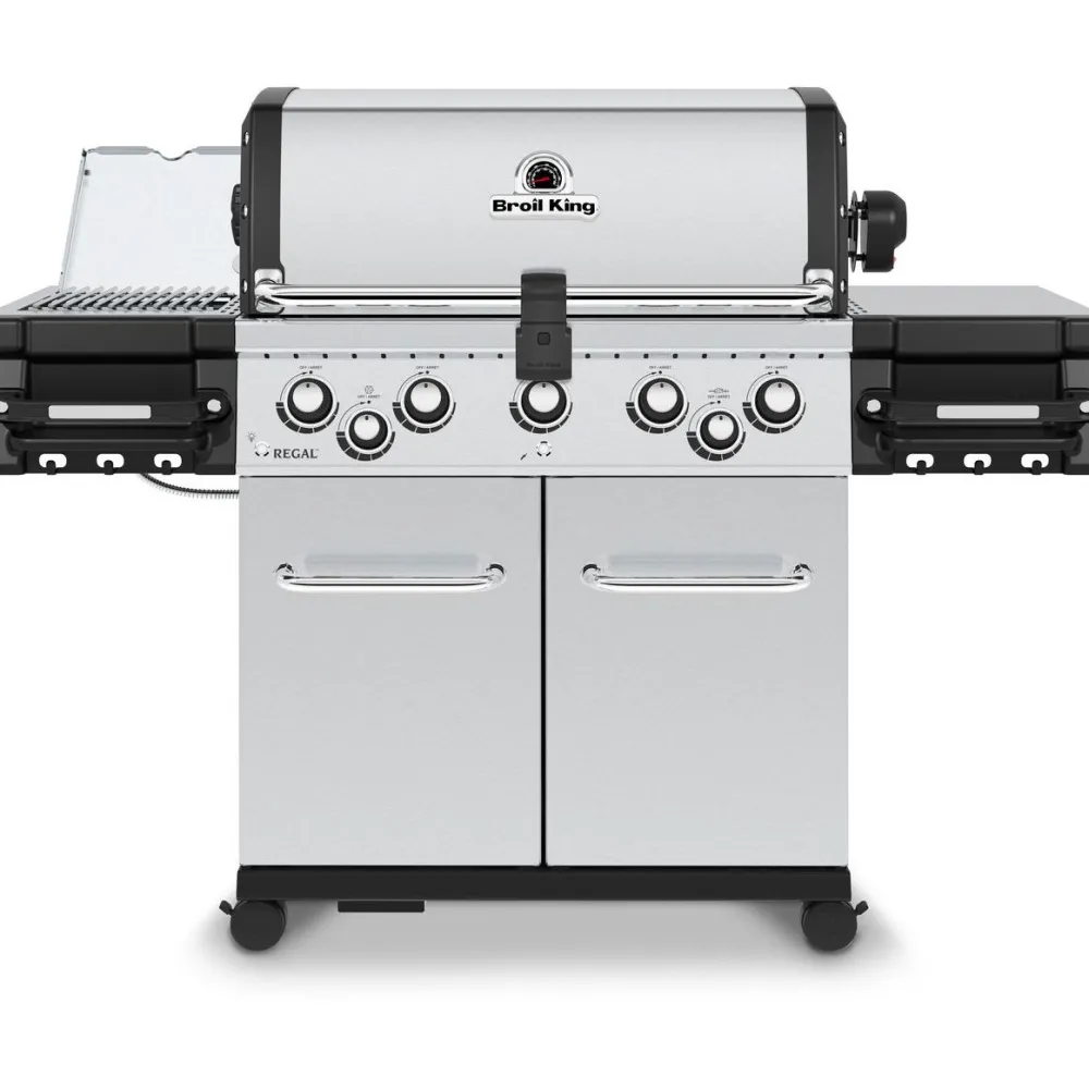 Discount Broil King Kaasugrilli Regal S 590 IR 5 poltinta + sivukeitin infrapunalla + varraspaahdin