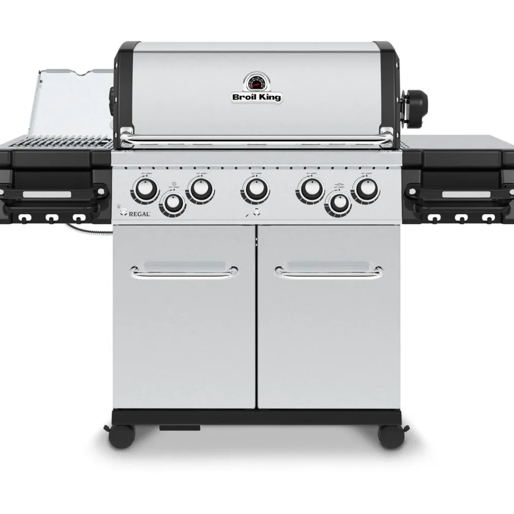 Discount Broil King Kaasugrilli Regal S 590 IR 5 poltinta + sivukeitin infrapunalla + varraspaahdin