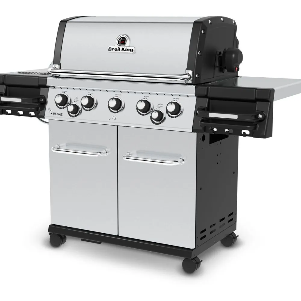 Discount Broil King Kaasugrilli Regal S 590 IR 5 poltinta + sivukeitin infrapunalla + varraspaahdin
