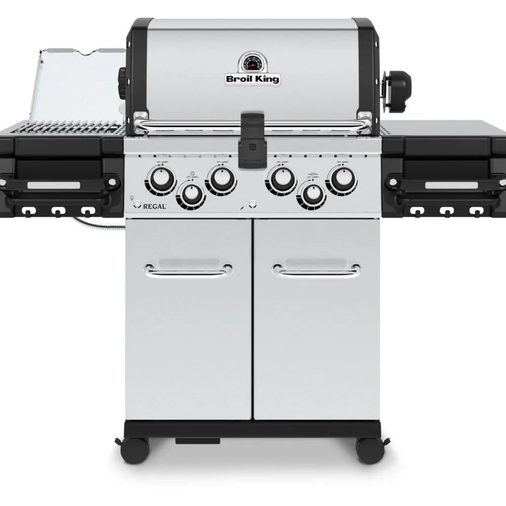 Broil King Kaasugrilli Regal S 490 IR 4 poltinta + sivukeitin infrapunalla + varraspaahdin