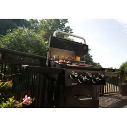 Hot Broil King Kaasugrilli Signet 390 Shadow, 3 poltinta, sivukeitin, varraspaahdin