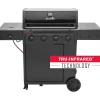 New Char-Broil Kaasugrilli Essential 4 G, 4 poltinta, sivukeitin