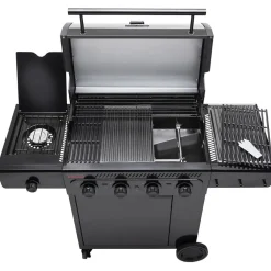 New Char-Broil Kaasugrilli Essential 4 G, 4 poltinta, sivukeitin