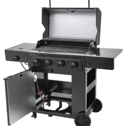 New Char-Broil Kaasugrilli Essential 4 G, 4 poltinta, sivukeitin