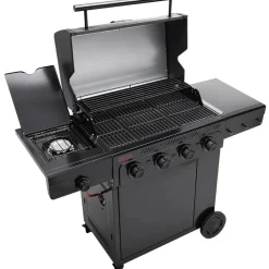 New Char-Broil Kaasugrilli Essential 4 G, 4 poltinta, sivukeitin