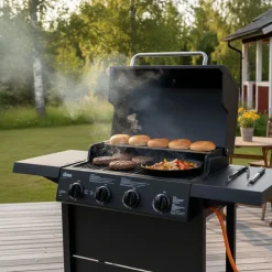 Discount Dose Kaasugrilli Barbeque 10140, 4 poltinta, musta
