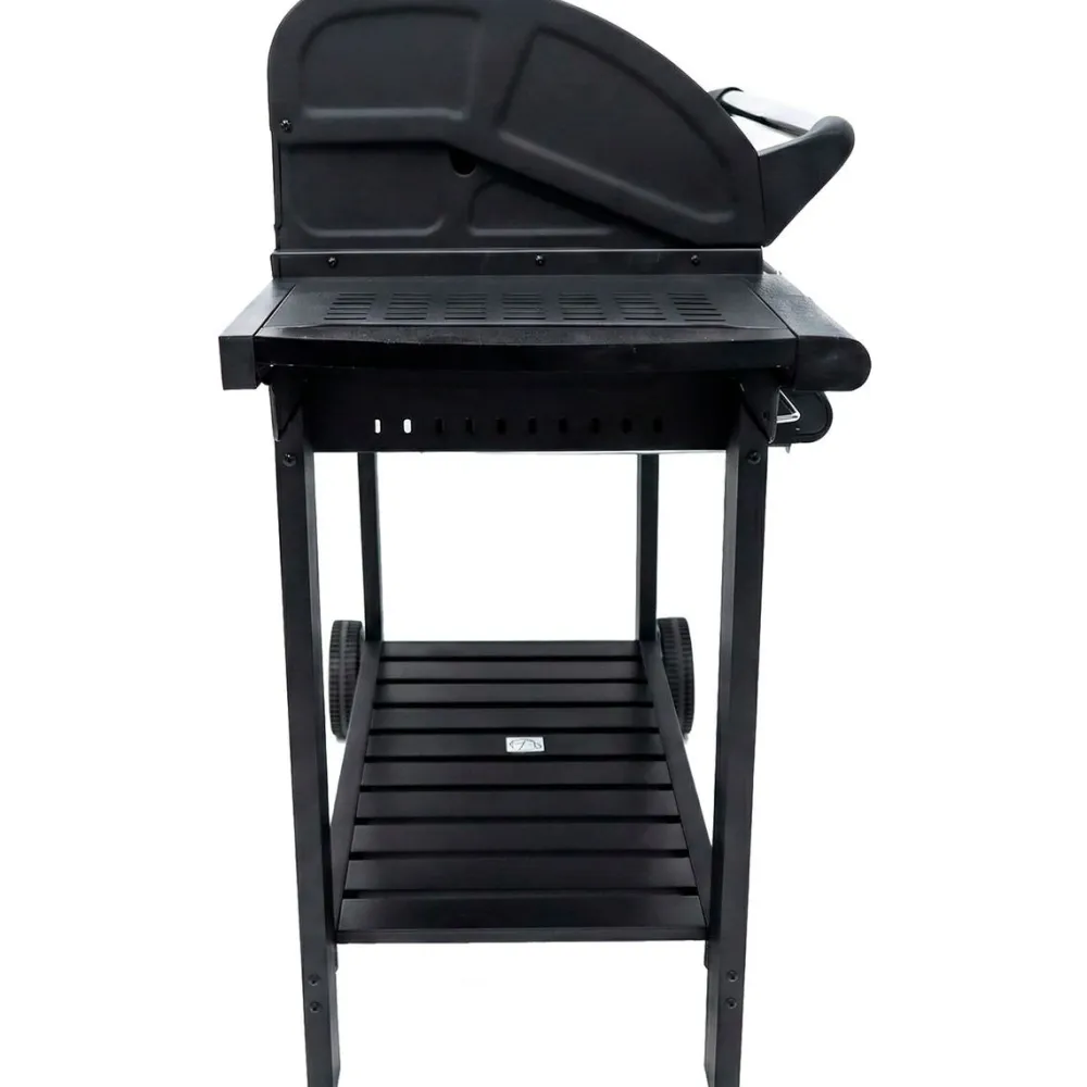 Clearance Dose Kaasugrilli Barbeque, 4 poltinta, puutaso, musta