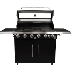 Hot Kobe Kaasugrilli Black 6 poltinta + sivukeitin