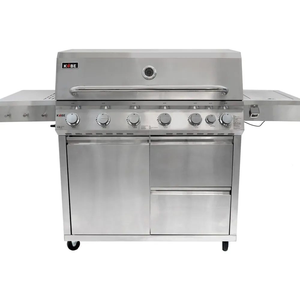 Hot Kobe Kaasugrilli Premium, 6 poltinta, sivukeitin