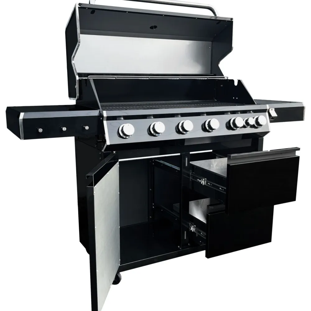 Hot Kobe Kaasugrilli Premium, 6 poltinta, sivukeitin