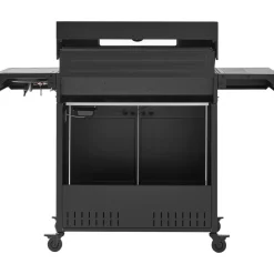 Outlet Kobe Kaasugrilli Premium 6+1, 5 poltinta, sivukeitin, Sear-poltin, lasikansi, musta