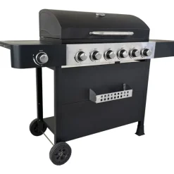 Clearance Lucifer Kaasugrilli Roaster 6.1, 6 poltinta, sivukeitin ja lämpöhylly