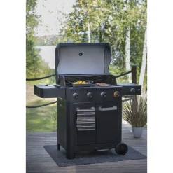 Clearance Mustang Kaasugrilli Connoisseur 4 poltinta + sivukeitin infrapunalla
