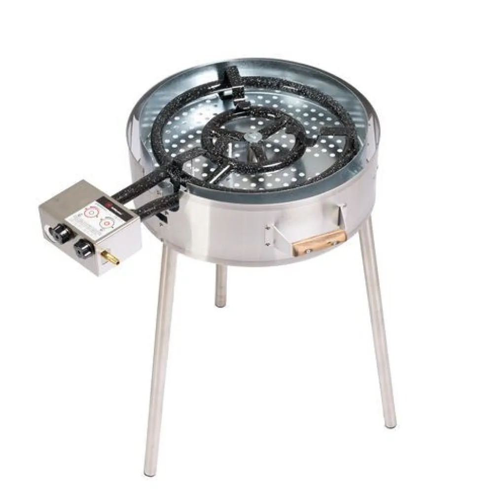 Outlet GrillSymbol Kaasupoltin TW-580 Ø49 cm, pitkillä jaloilla