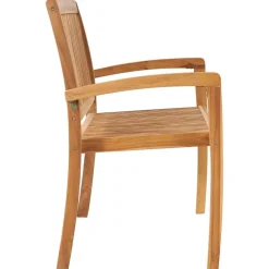 Discount FinePRICE Kahdenistuttava ja pinottava puutarhapenkki 128.5 cm tiikki