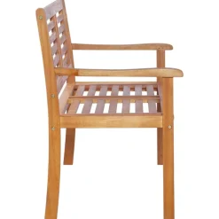 New FinePRICE Kahden istuttava puutarhapenkki 120cm eukalyptuspuu