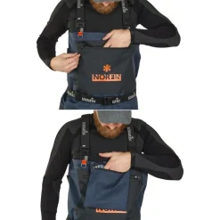 Hot Norfin Kahluuhousut saappailla Pilot Bootfoot, musta