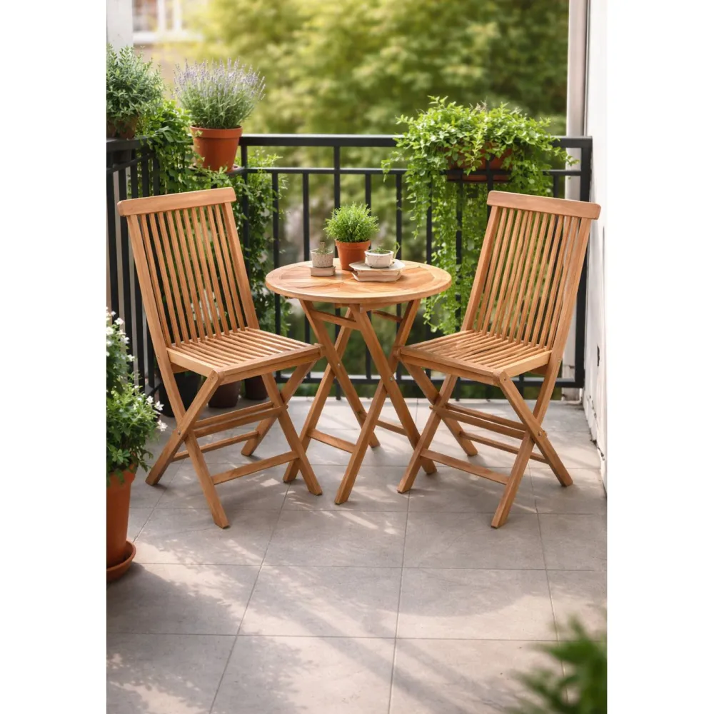 Sale Baltic Garden Kahvisetti Milano, pöytä ja 2 tuolia