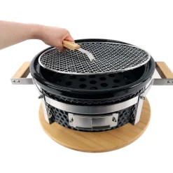 Best Easy Cooking Kamado-grilli Kamado Korea/Hibachi BBQ, Ø28 cm, pöytämalli, musta