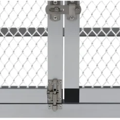 Outlet FinePRICE Kanahäkki aitauksella ja pesälaatikolla, 1170x2600x740mm, alumiini
