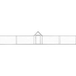 Discount FinePRICE Kanahäkki, 9x1x1,5m, galvanoitu teräs