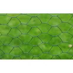 Clearance FinePRICE Kanaverkko galvanoitu PVC pinnoitteella silmäkoko 13mm 25x0.5m vihreä