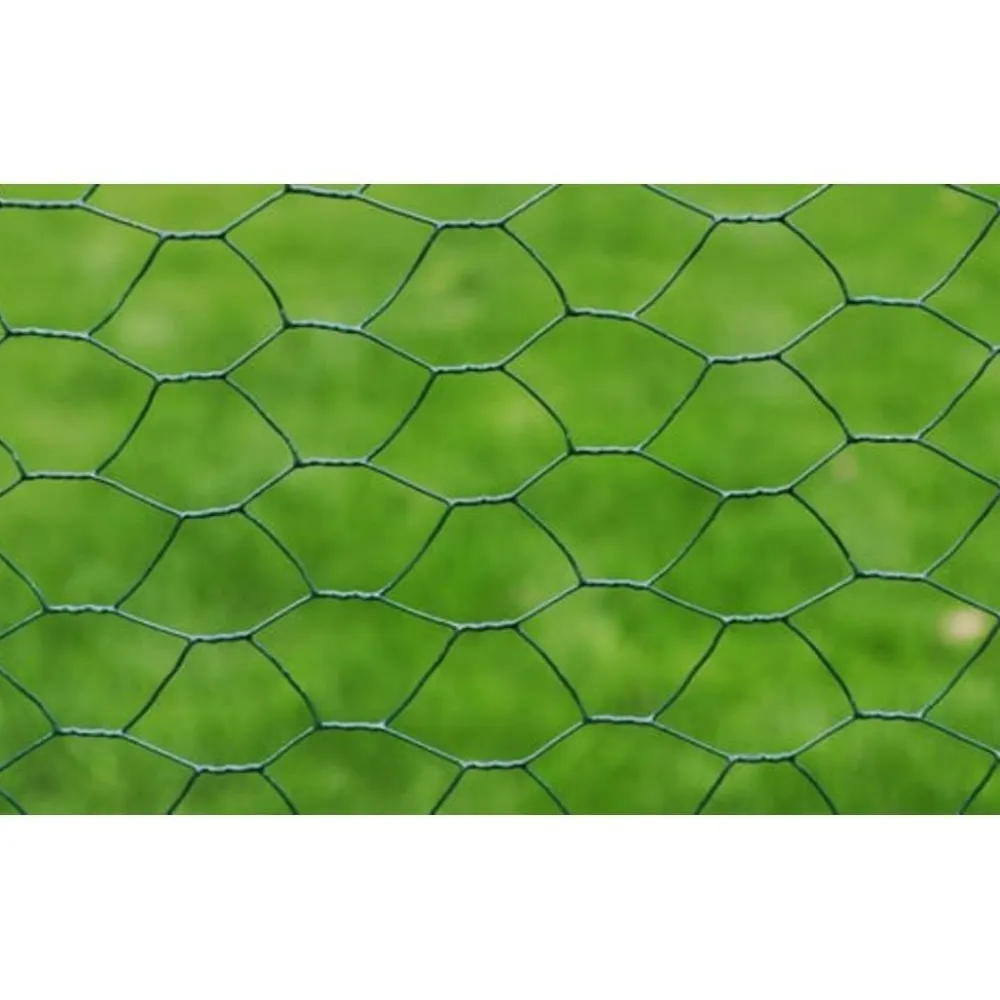 Clearance FinePRICE Kanaverkko galvanoitu PVC pinnoitteella silmäkoko 13mm 25x0.5m vihreä