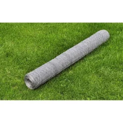Online FinePRICE Kanaverkko galvanoitu PVC pinnoitteella silmäkoko 13mm 25x0.5m hopea