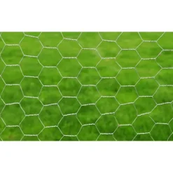 Sale FinePRICE Kanaverkko galvanoitu PVC pinnoitteella silmäkoko 25mm 25x0.5m hopea