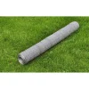 Clearance FinePRICE Kanaverkko galvanoitu PVC pinnoitteella silmäkoko 13mm 25x1m hopea