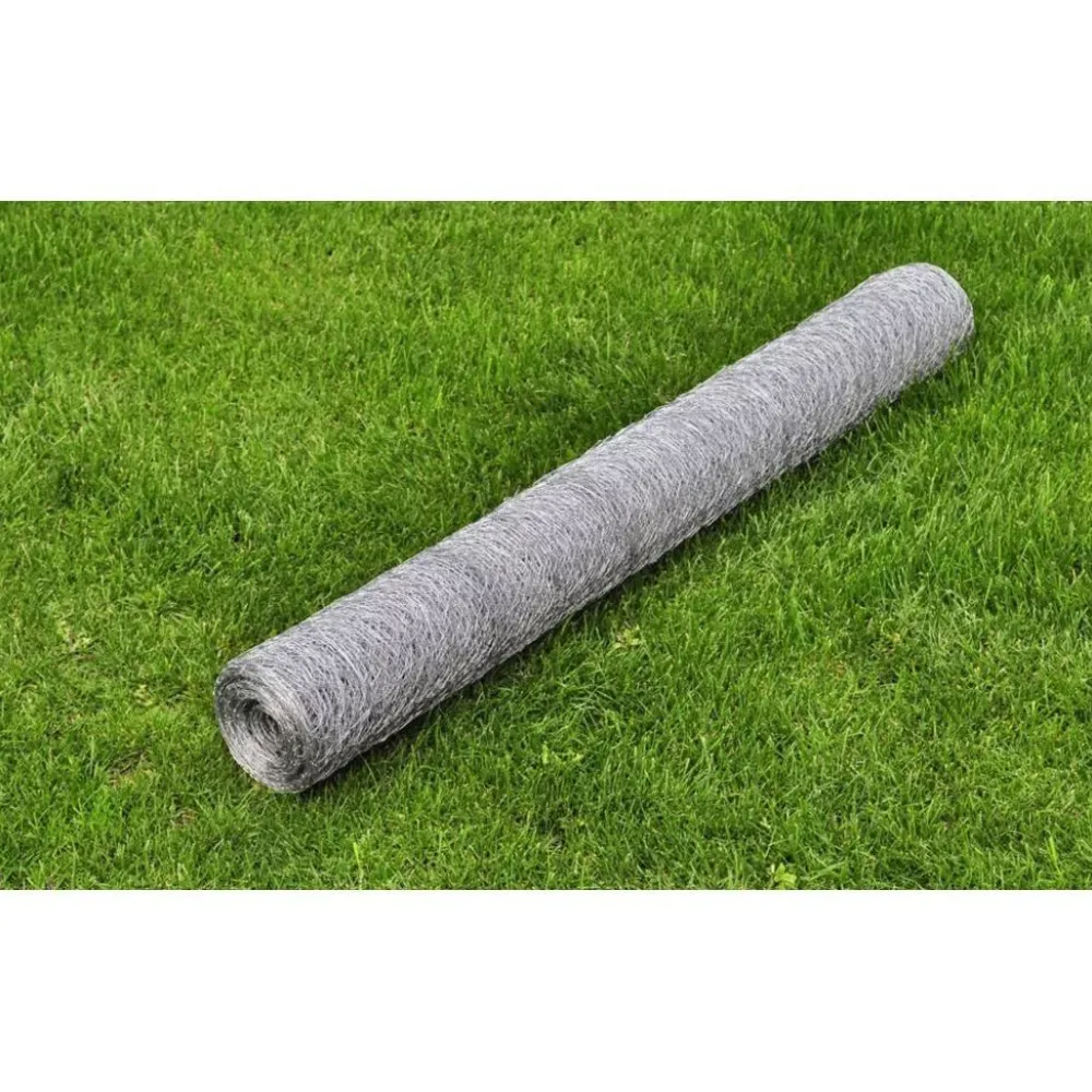 Discount FinePRICE Kanaverkko galvanoitu PVC pinnoitteella silmäkoko 36mm 25x1m hopea