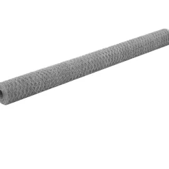 Best FinePRICE Kanaverkko galvanoitu teräs silmäkoko 36mm 25x1.5m hopea