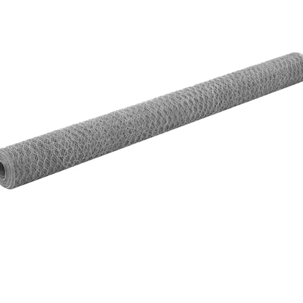 Discount FinePRICE Kanaverkko galvanoitu teräs silmäkoko 25mm 25x1.5m hopea