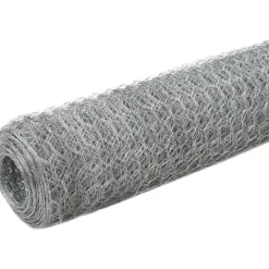 Discount FinePRICE Kanaverkko galvanoitu teräs silmäkoko 25mm 25x1.5m hopea