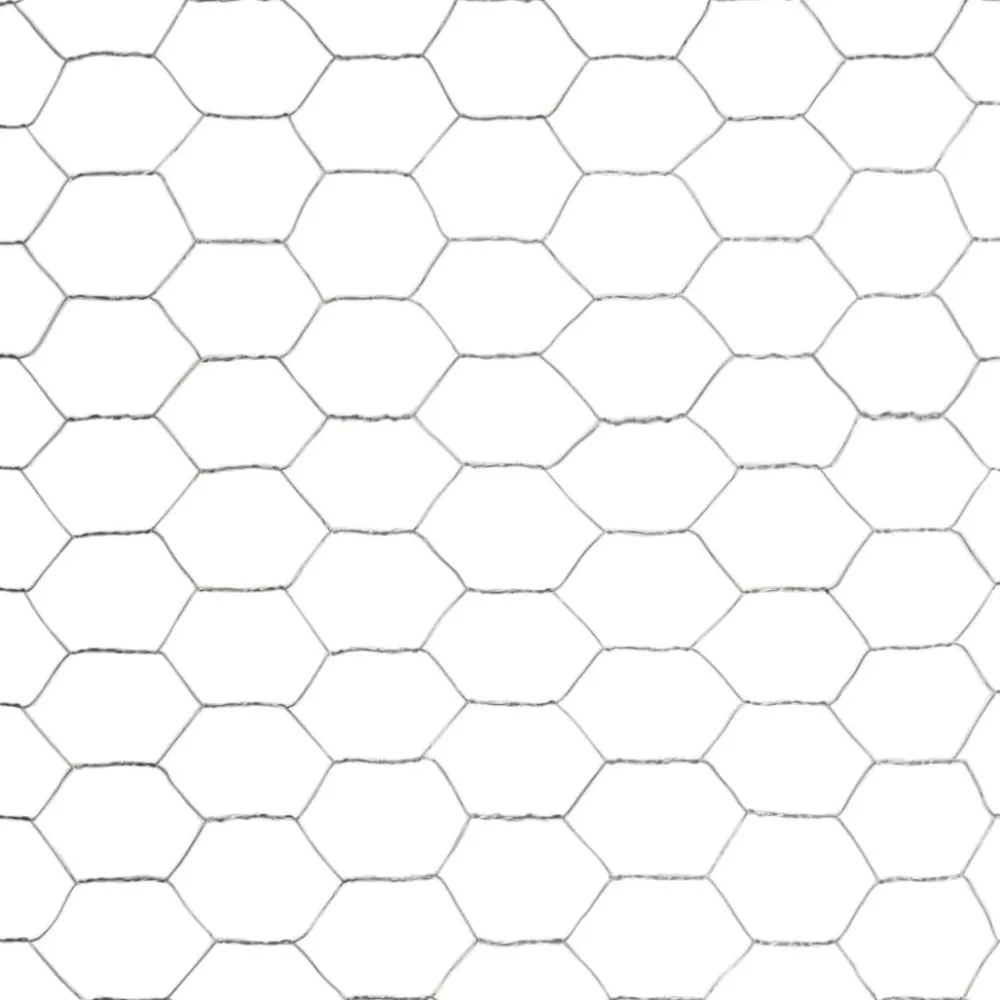 Best FinePRICE Kanaverkko galvanoitu teräs silmäkoko 50mm 25x1.2m hopea