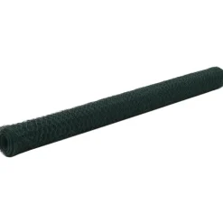 New FinePRICE Kanaverkko teräs PVC pinnoitteella silmäkoko 50mm 25x1.5m vihreä