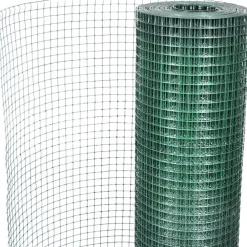 Outlet FinePRICE Kanaverkko 12x12mm galvanoitu PVC pinnoitteella 10x1m vihreä